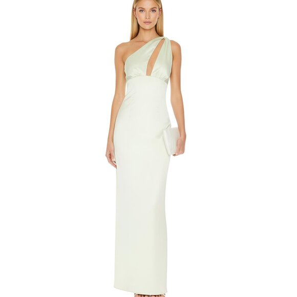 Lovers + Friends Jolene Dress Sage Green M NWT - Picture 1 of 15